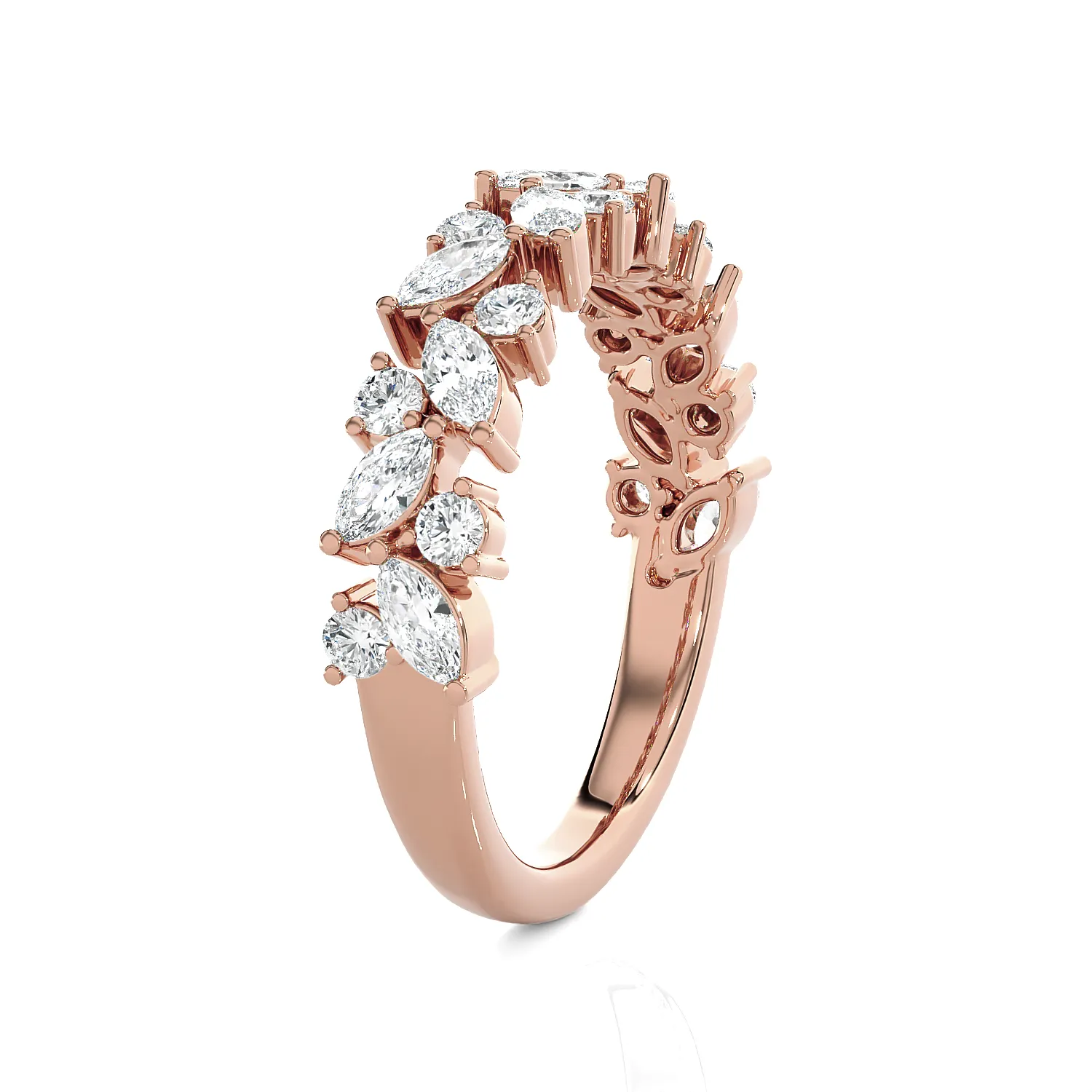 1 3/8 ctw Marquies Lab Grown Diamond Anniversary Ring