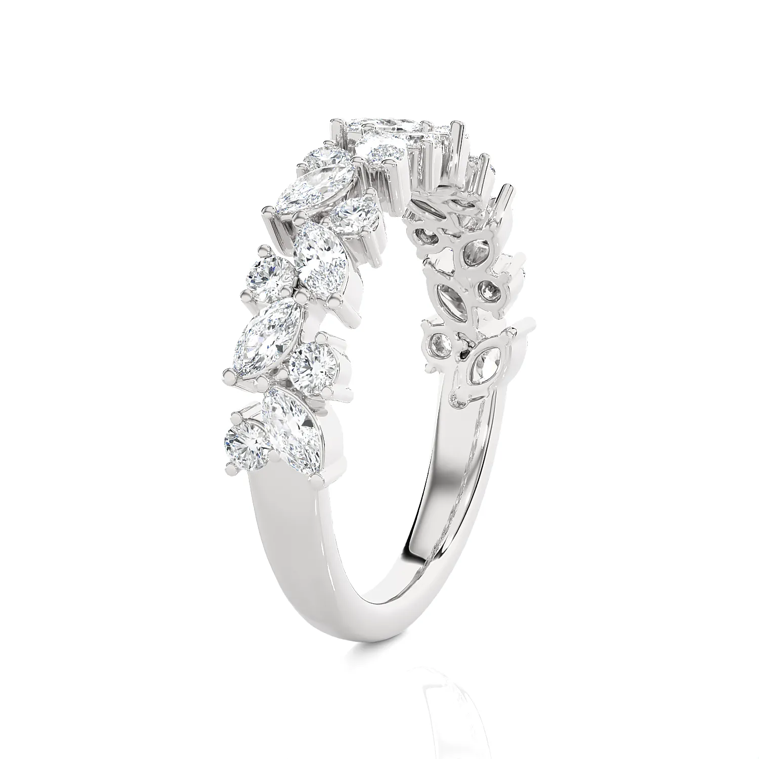 1 3/8 ctw Marquies Lab Grown Diamond Anniversary Ring