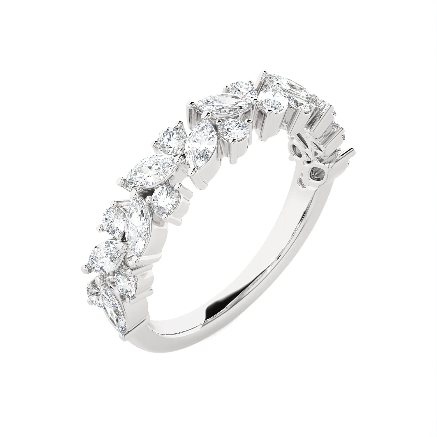 1 3/8 ctw Marquies Lab Grown Diamond Anniversary Ring