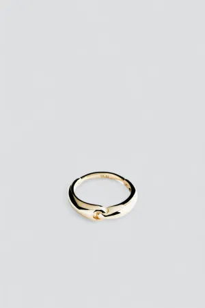 10K Gold Slim Linked Ring