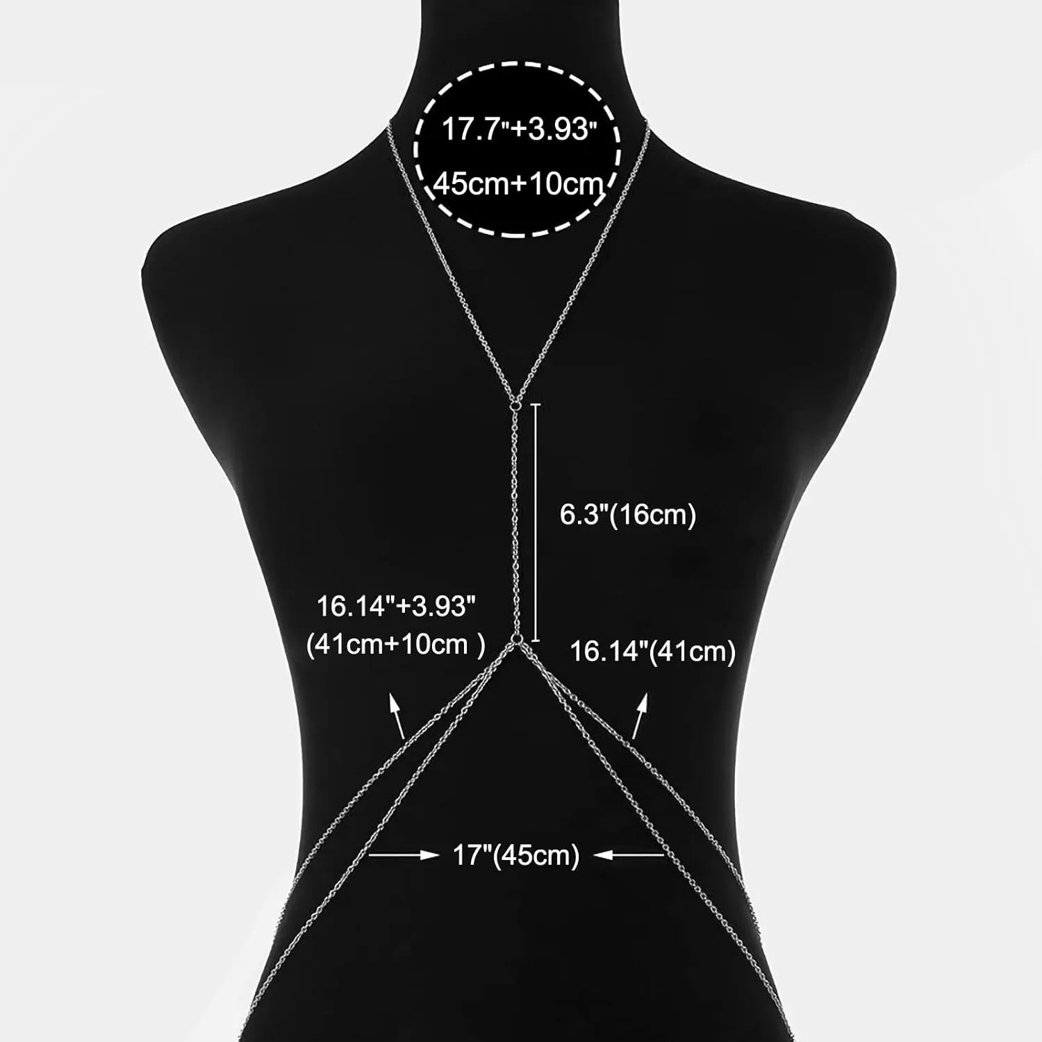 14K Gold Sexy Body Chains for Women, Layered Rhinestone Crossover Bikini Bra Body Jewelry, Summer Beach Crystal Belly Waist Chain