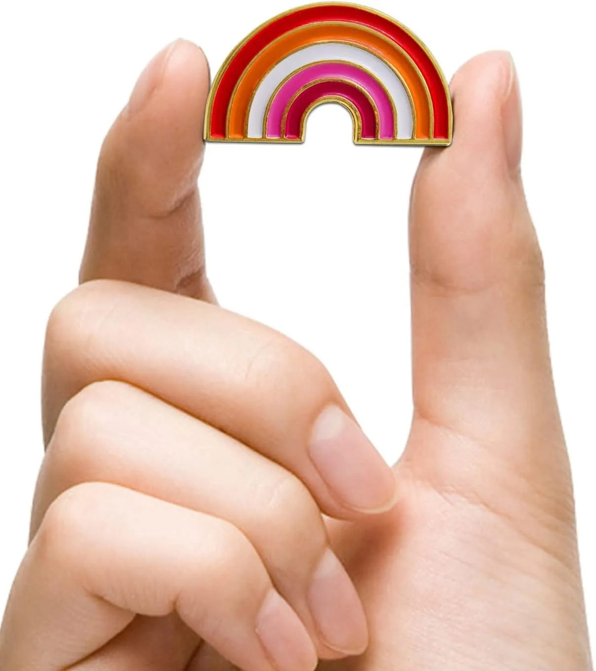 2/12/50/100Pcs Enamel Les Sunset Lesbian Pride Rainbow Lapel Pins Bulk-Supports LGBT Progress Gay Brooch Badge for Men Women Clothes Bags Hats