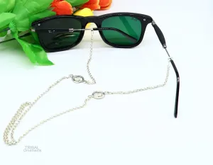 25" long Sterling silver Face Mask Chain ,Eyeglass Glasses Chains, B alphabet chain Women Stylish Sunglass Eyeglass Cord mask chain ch136