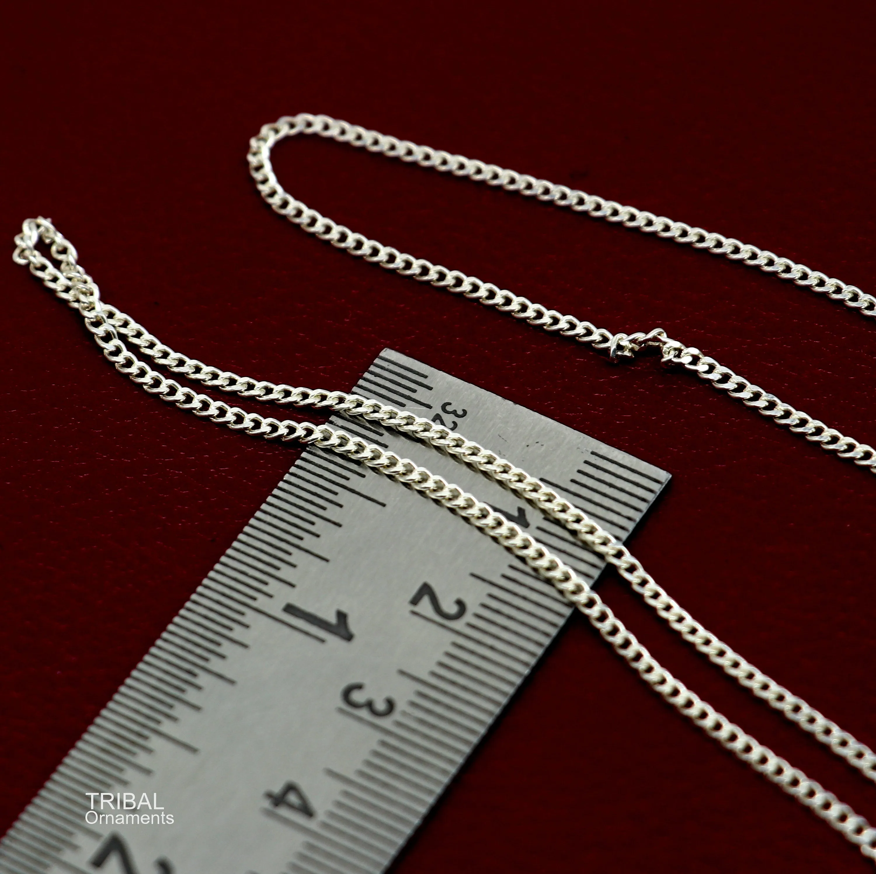 25" long Sterling silver Face Mask Chain ,Eyeglass Glasses Chains, cuban link chain Women Stylish Sunglass Eyeglass Cord mask chain ch138