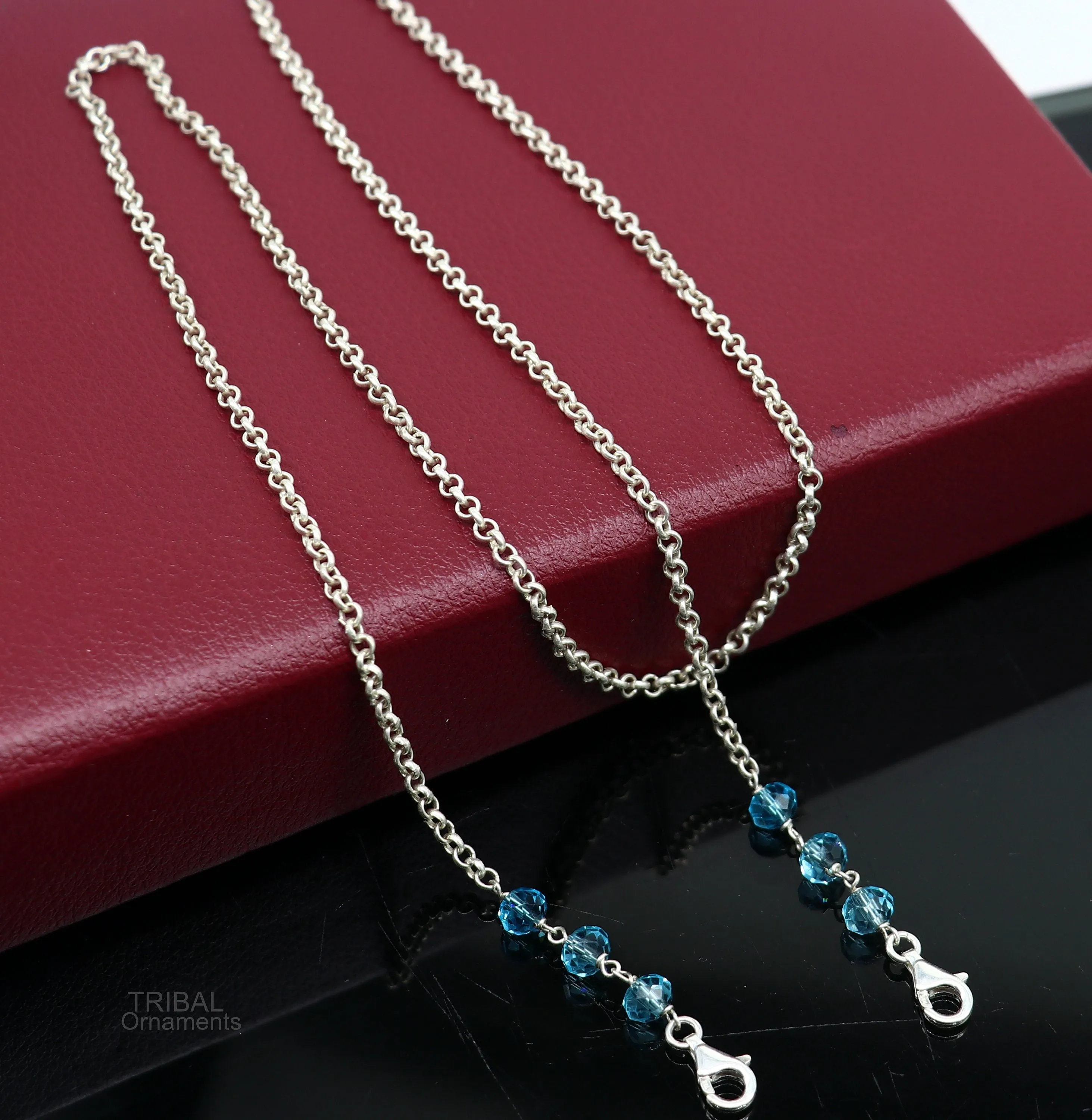 26" long Sterling silver Face Mask Chain ,Eyeglass Glasses Chains, rolo link chain Women Stylish Sunglass Eyeglass Cord mask chain ch137