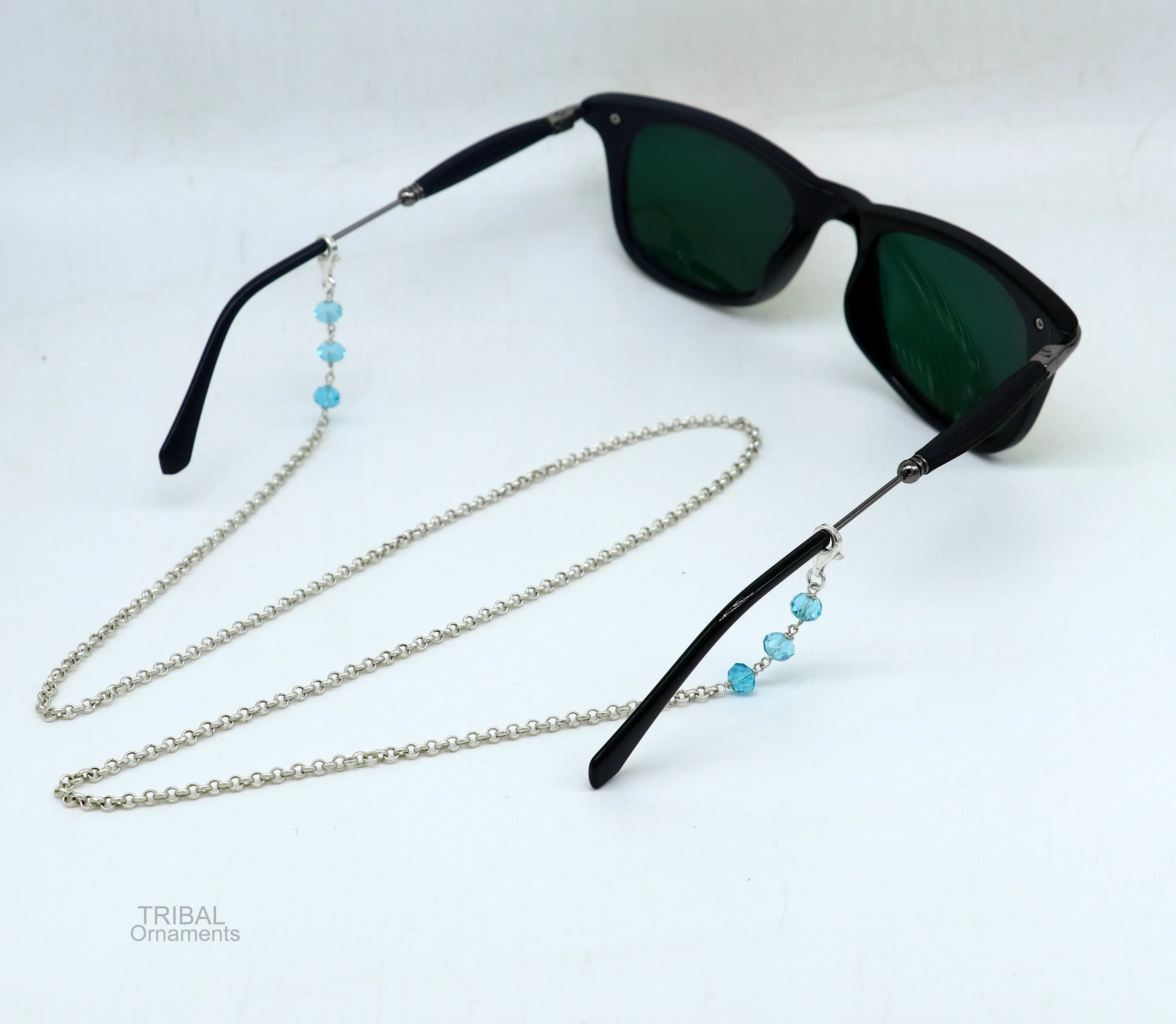 26" long Sterling silver Face Mask Chain ,Eyeglass Glasses Chains, rolo link chain Women Stylish Sunglass Eyeglass Cord mask chain ch137