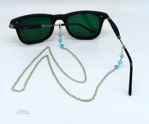 26" long Sterling silver Face Mask Chain ,Eyeglass Glasses Chains, rolo link chain Women Stylish Sunglass Eyeglass Cord mask chain ch137