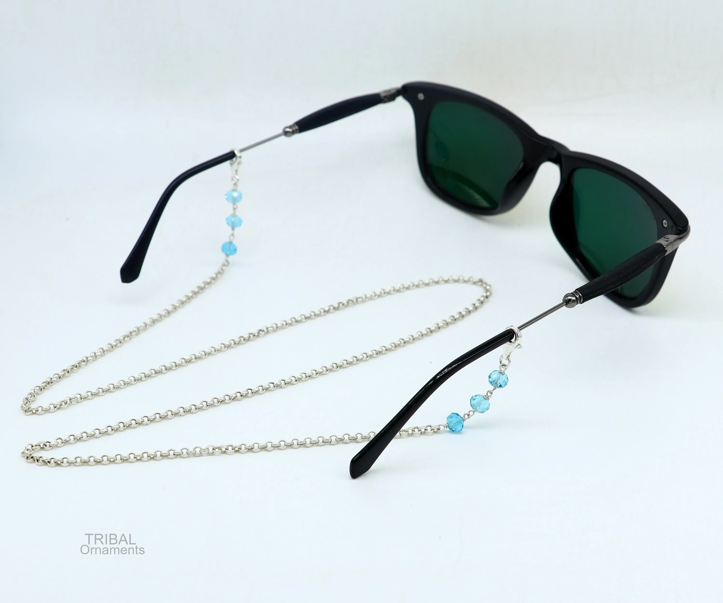 26" long Sterling silver Face Mask Chain ,Eyeglass Glasses Chains, rolo link chain Women Stylish Sunglass Eyeglass Cord mask chain ch137