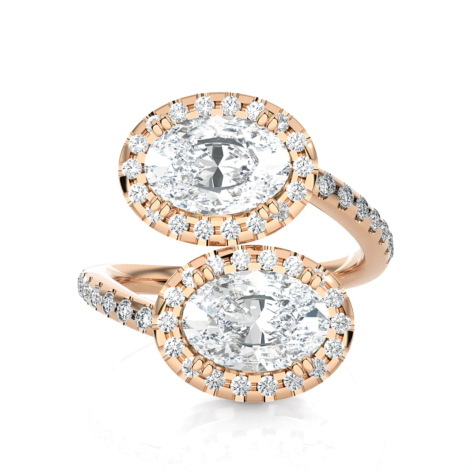 3 5/8 ctw Oval Lab Grown Diamond Ring