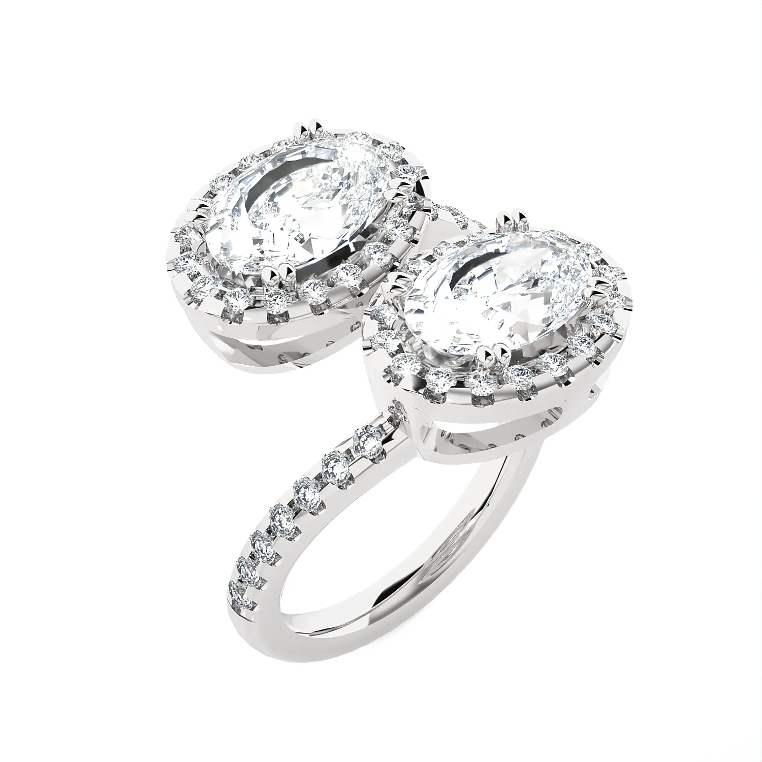 3 5/8 ctw Oval Lab Grown Diamond Ring