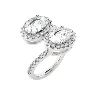3 5/8 ctw Oval Lab Grown Diamond Ring