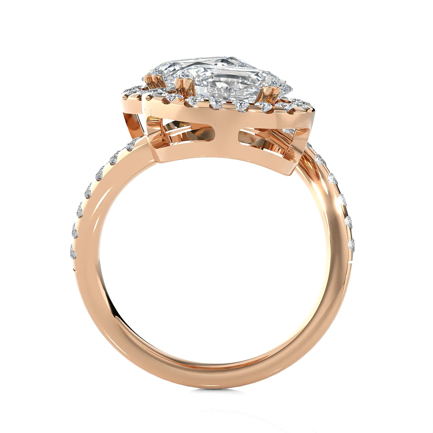 3 5/8 ctw Oval Lab Grown Diamond Ring
