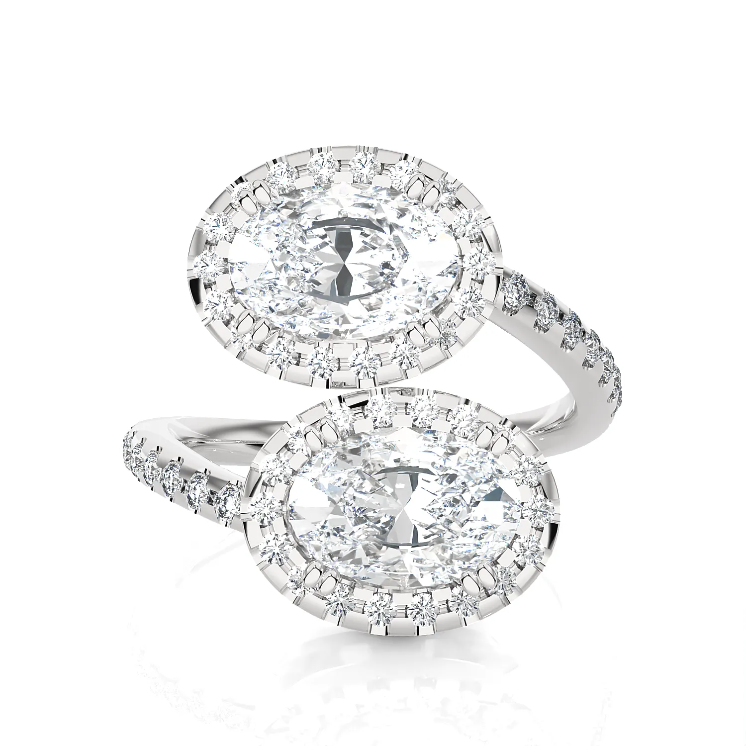 3 5/8 ctw Oval Lab Grown Diamond Ring