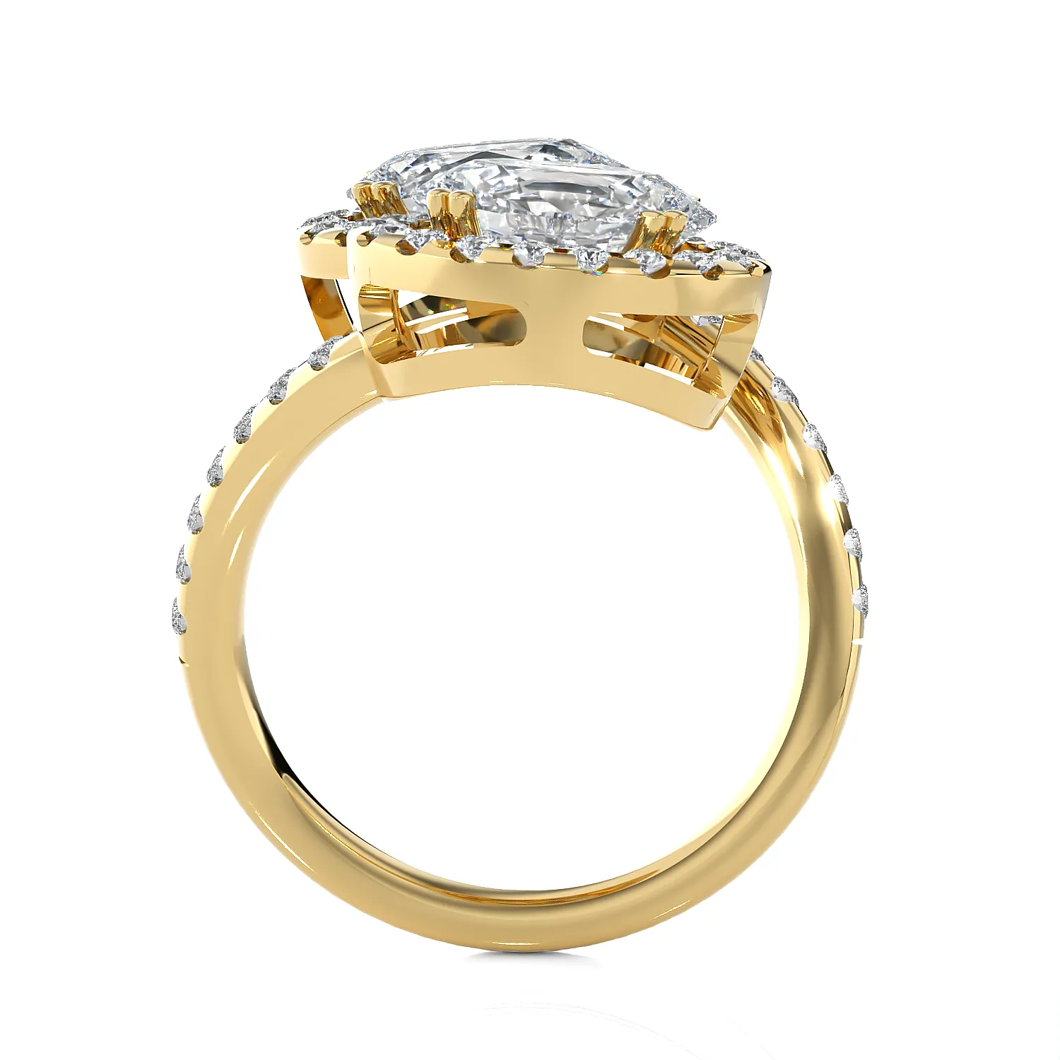 3 5/8 ctw Oval Lab Grown Diamond Ring