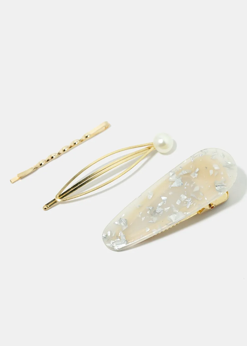 3-Piece Resin Hair Pins