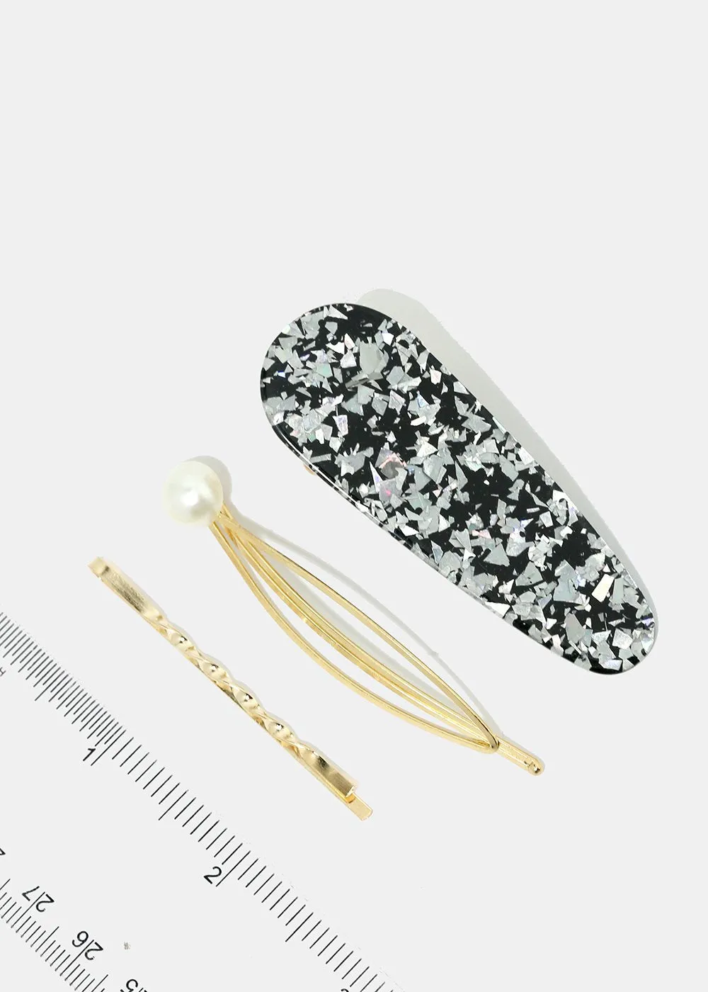 3-Piece Resin Hair Pins