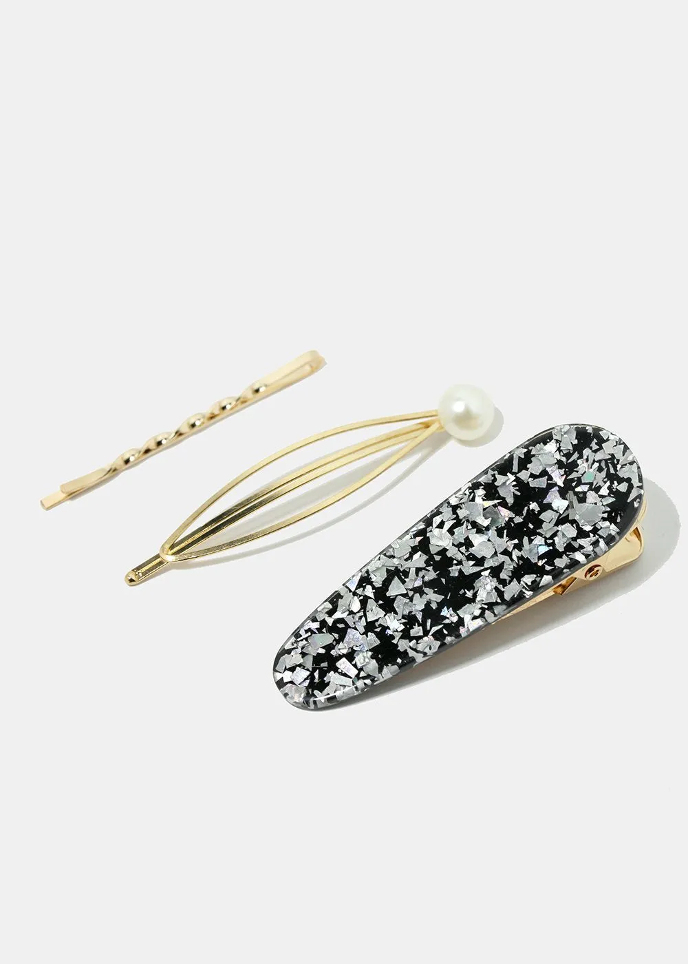 3-Piece Resin Hair Pins