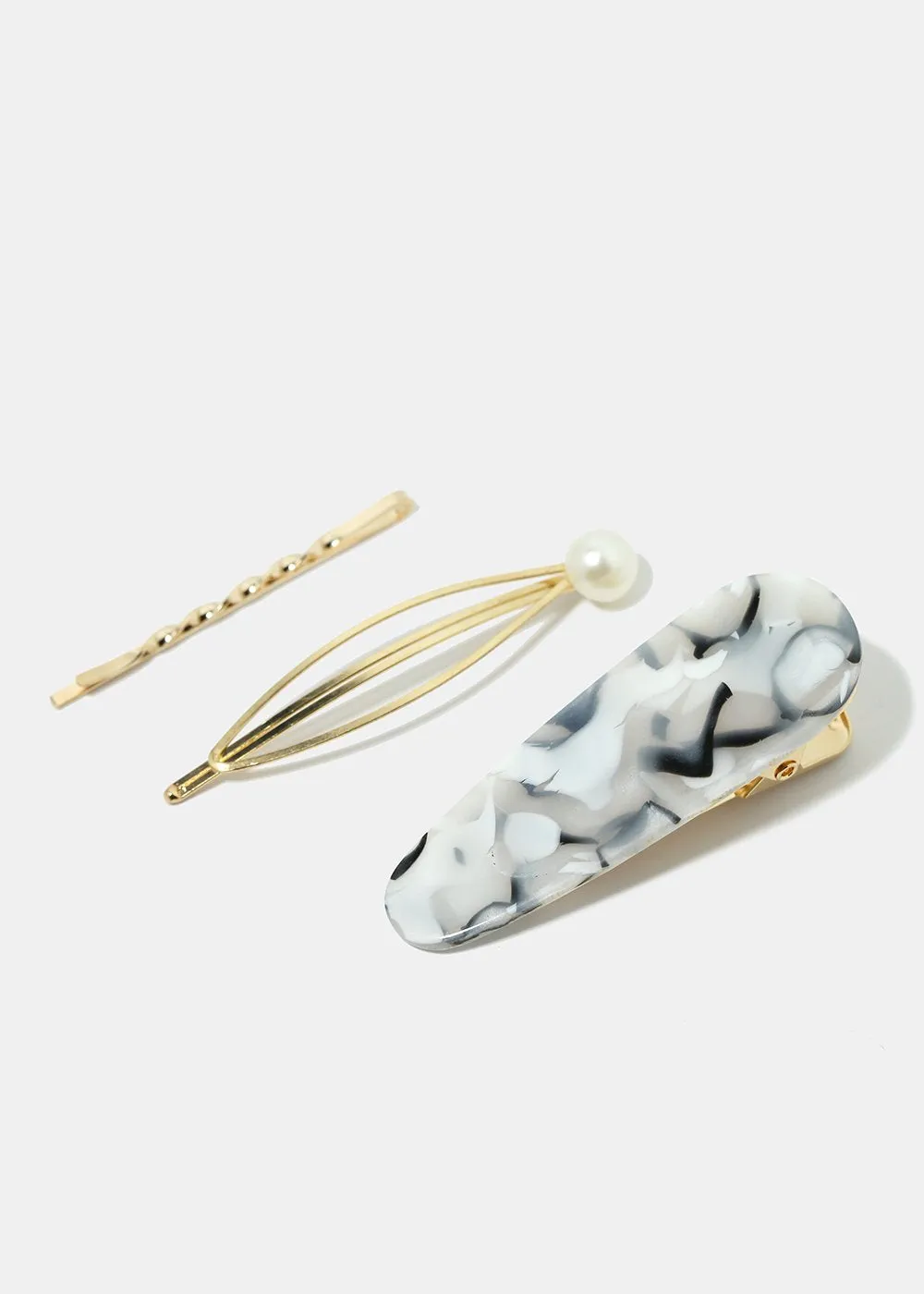 3-Piece Resin Hair Pins