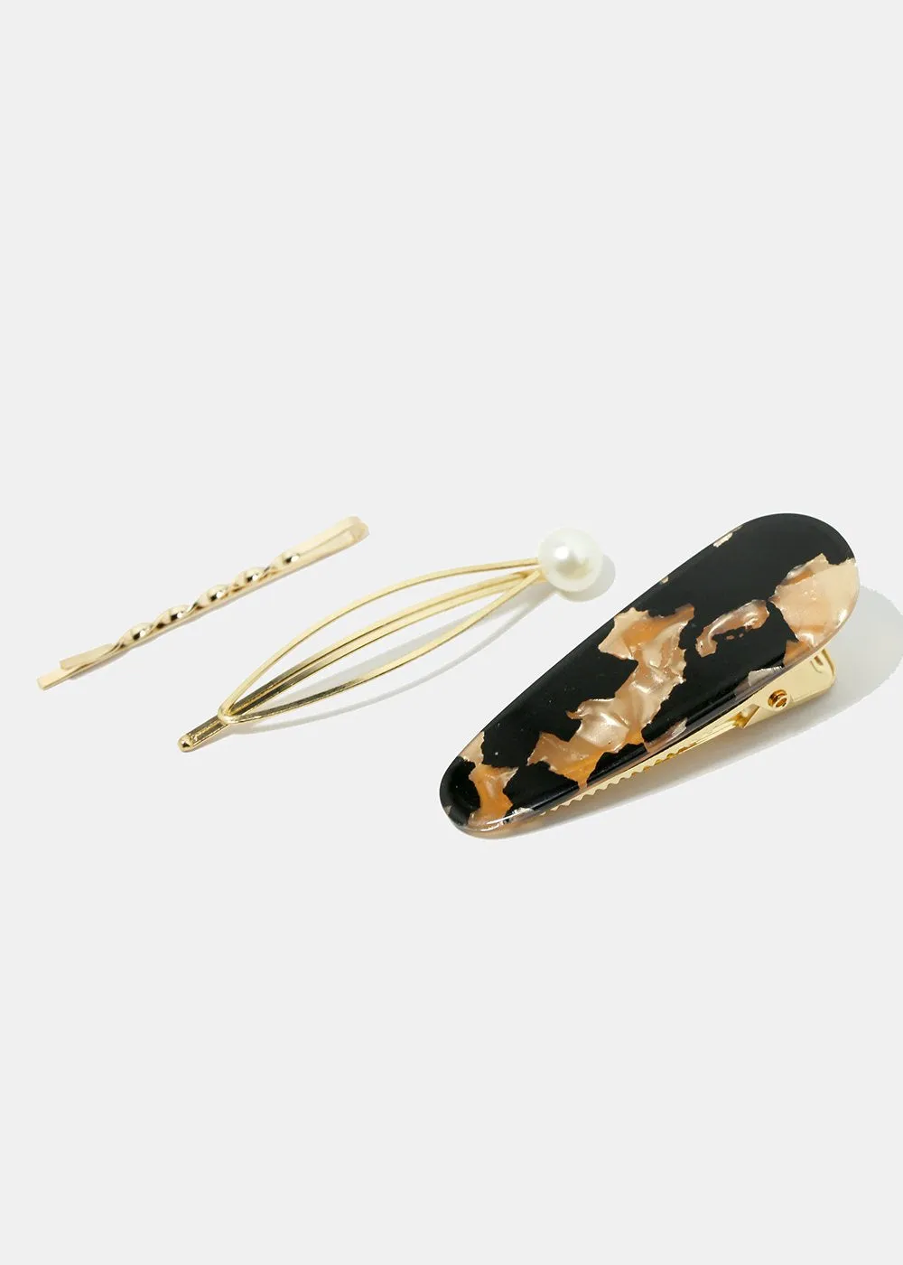 3-Piece Resin Hair Pins