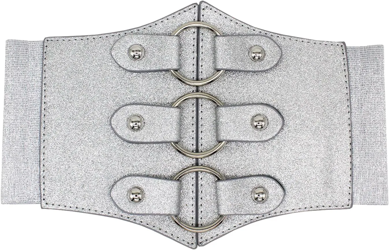 ALAIX Women's Corset Belt Extra Wide Stretchy Belts Elastic Waspie Waist Belts for Cosplay Halloween Costume Belts for Women
