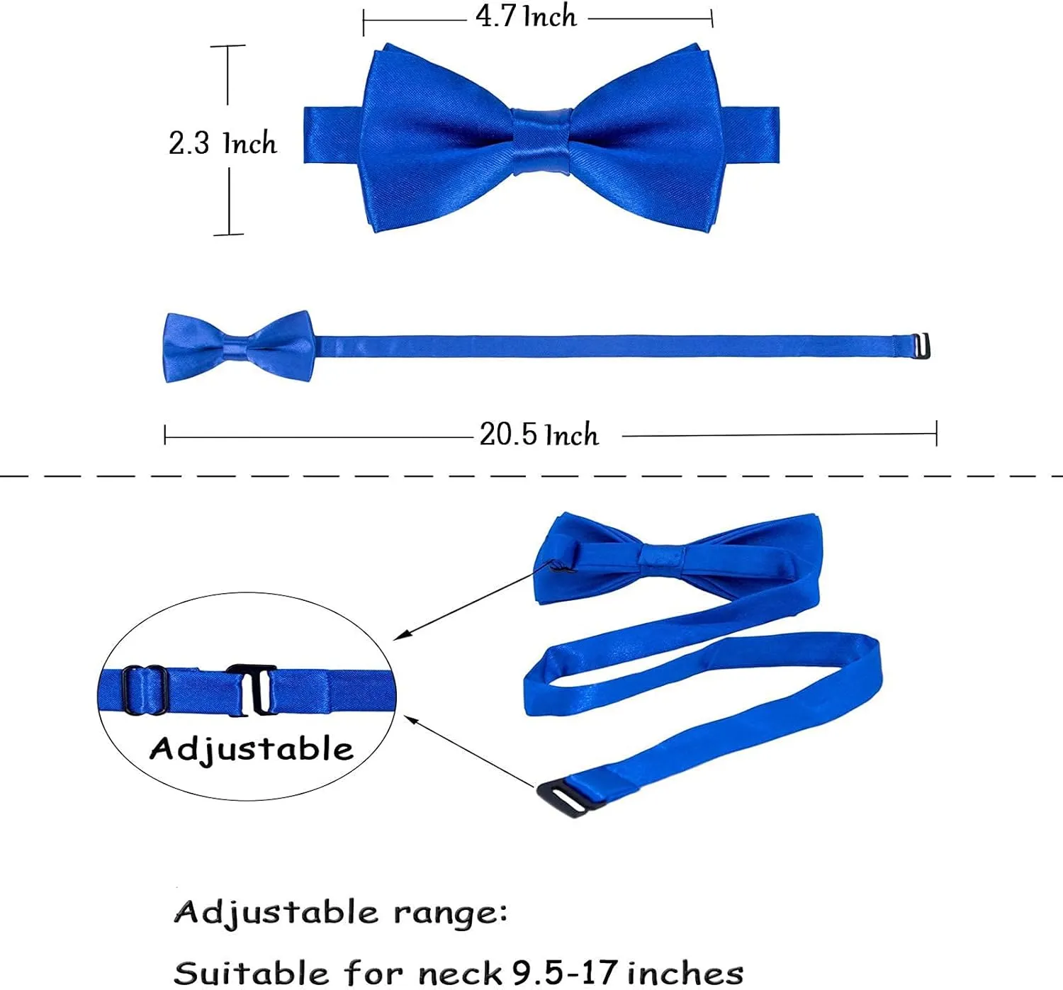 AWAYTR Child Kids Suspenders Bowtie Set - Adjustable Suspender Set for Boys and Girls