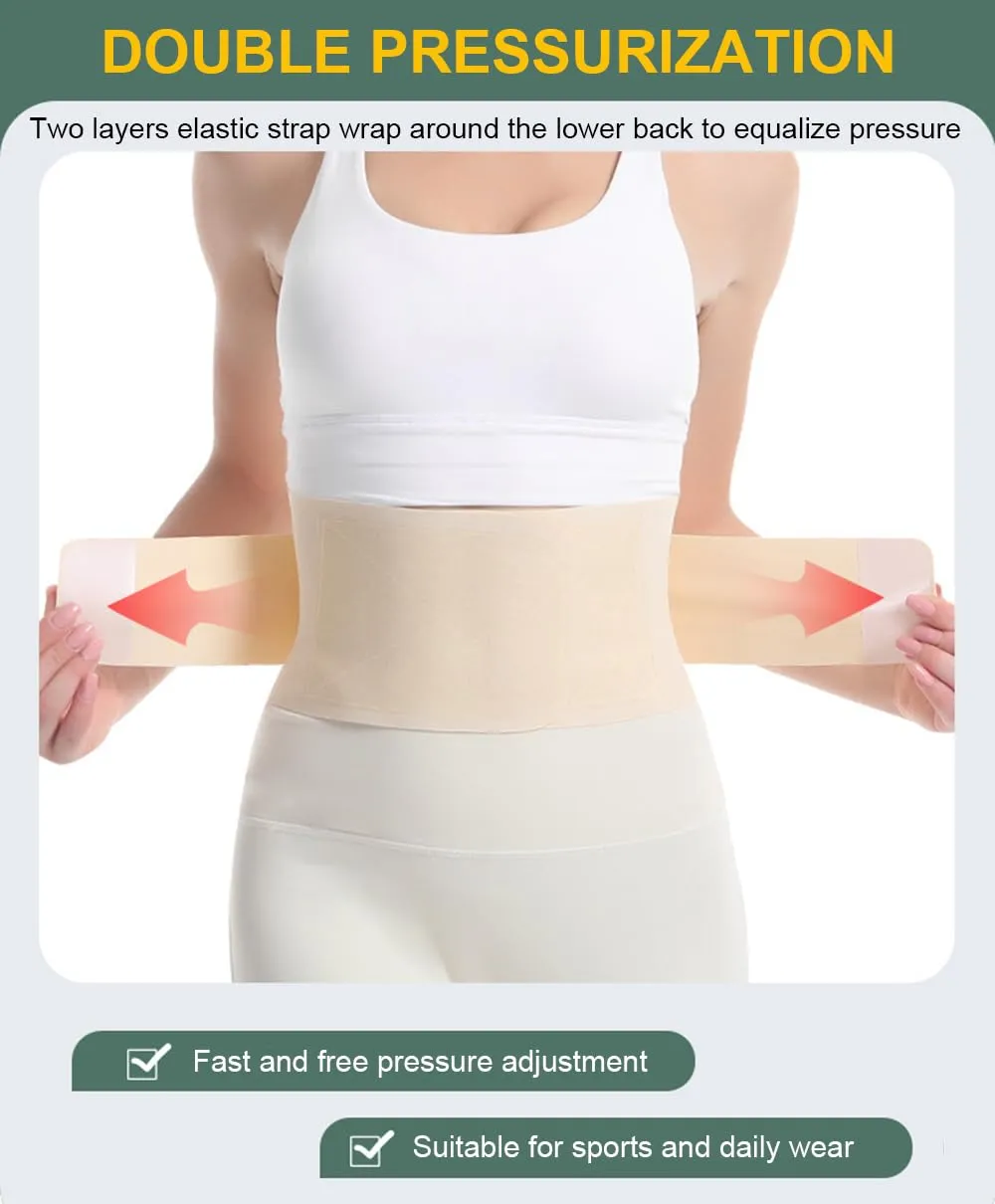 Back Brace for Lower Back Pain Women Men, Waist Support Back Support Brace Back Brace for Men Lower Back Pain Relief Products, Back Belt Sciatica Pain Relief Back Brace for Women Men (Beige, Large)