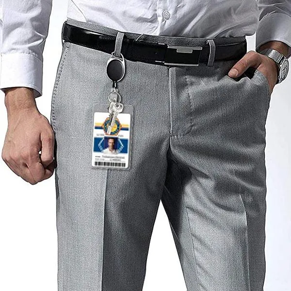 Badge and KeyHolder Retractable Reel Clip and Strap