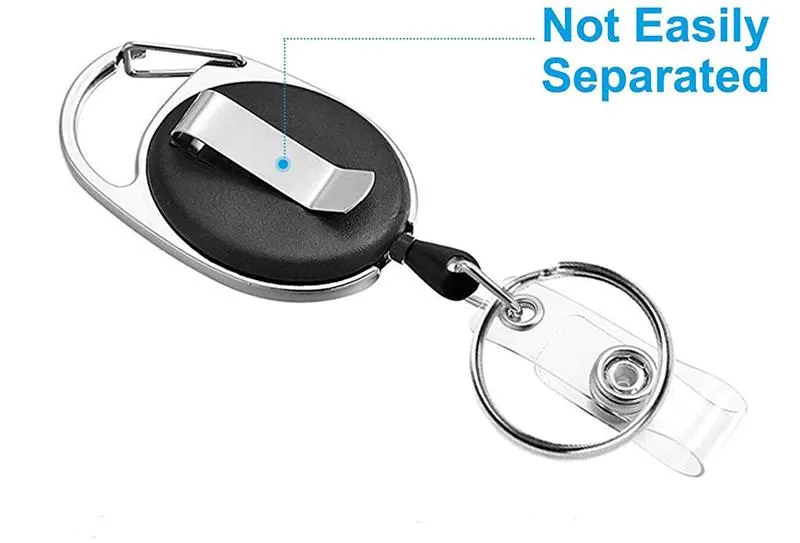 Badge and KeyHolder Retractable Reel Clip and Strap