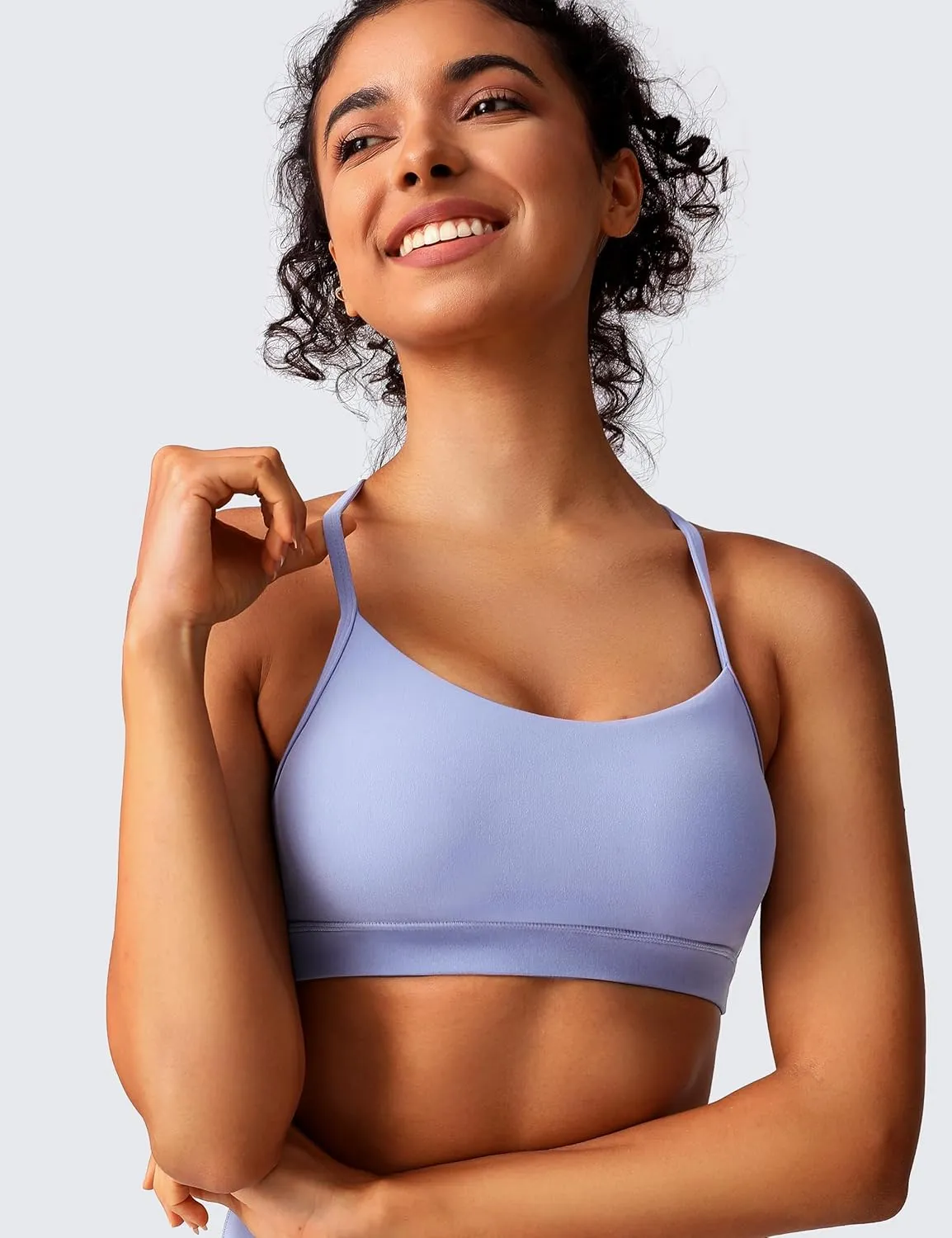 BAYDI Clouduxi Y Back Sports Bras for Women - Light Support Racerback Yoga Bra, A-C Cups