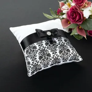 Black Damask Pillow