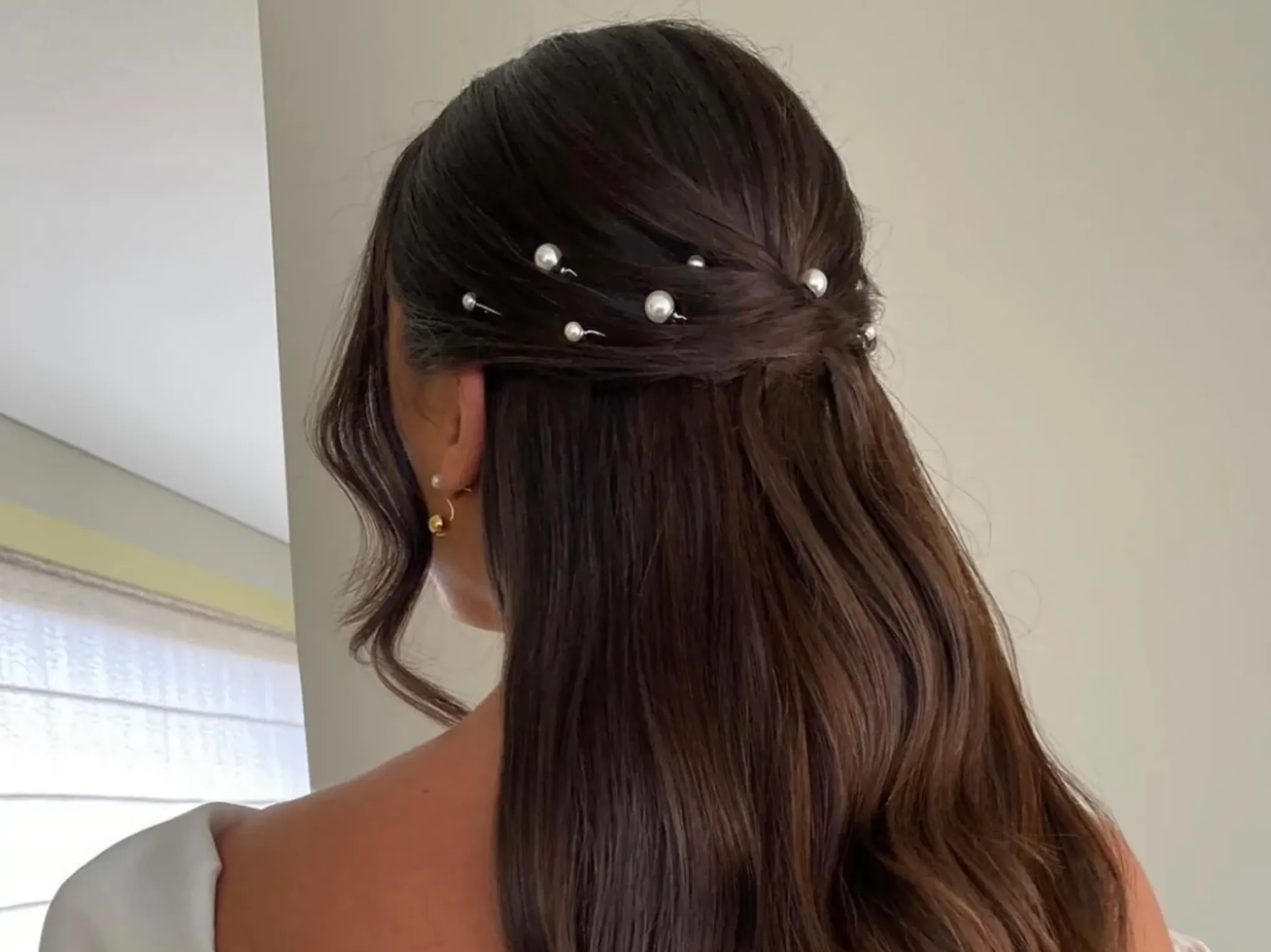 Bridal Pearl Hair Pin Trio