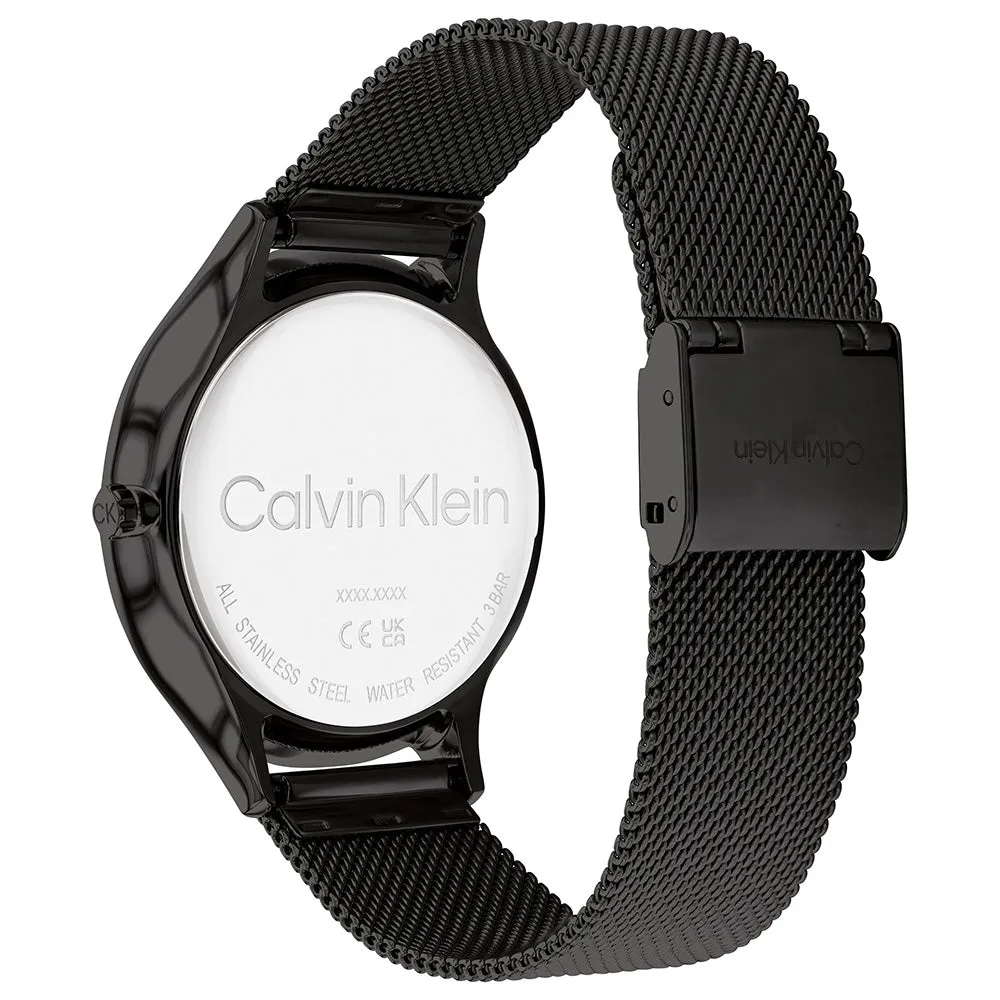 Calvin Klein 25200004 Timeless Black Mesh Womens Watch