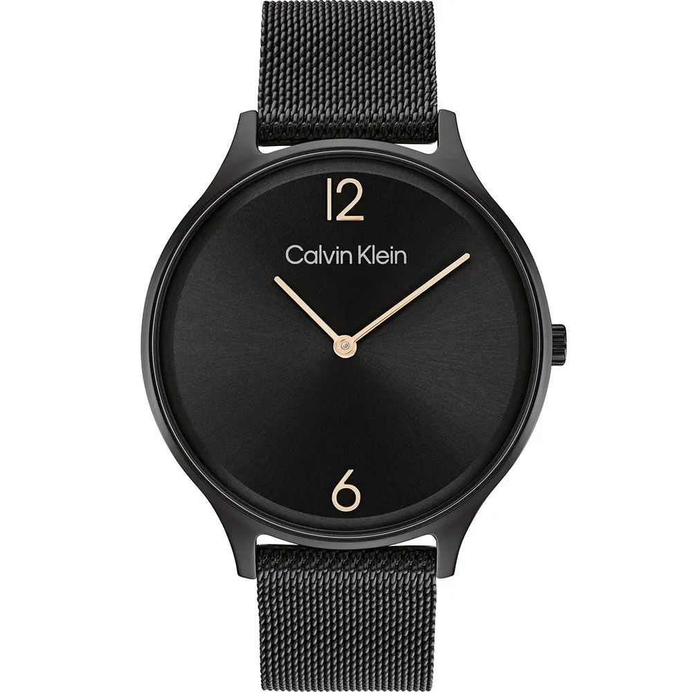 Calvin Klein 25200004 Timeless Black Mesh Womens Watch