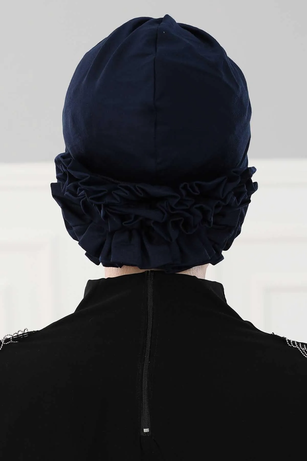 Chic Cotton Instant Turban for Women, Comfortable Lightweight Alopecia and Chemo Head Covering, Trendy Plain Head Turban for Women,B-26