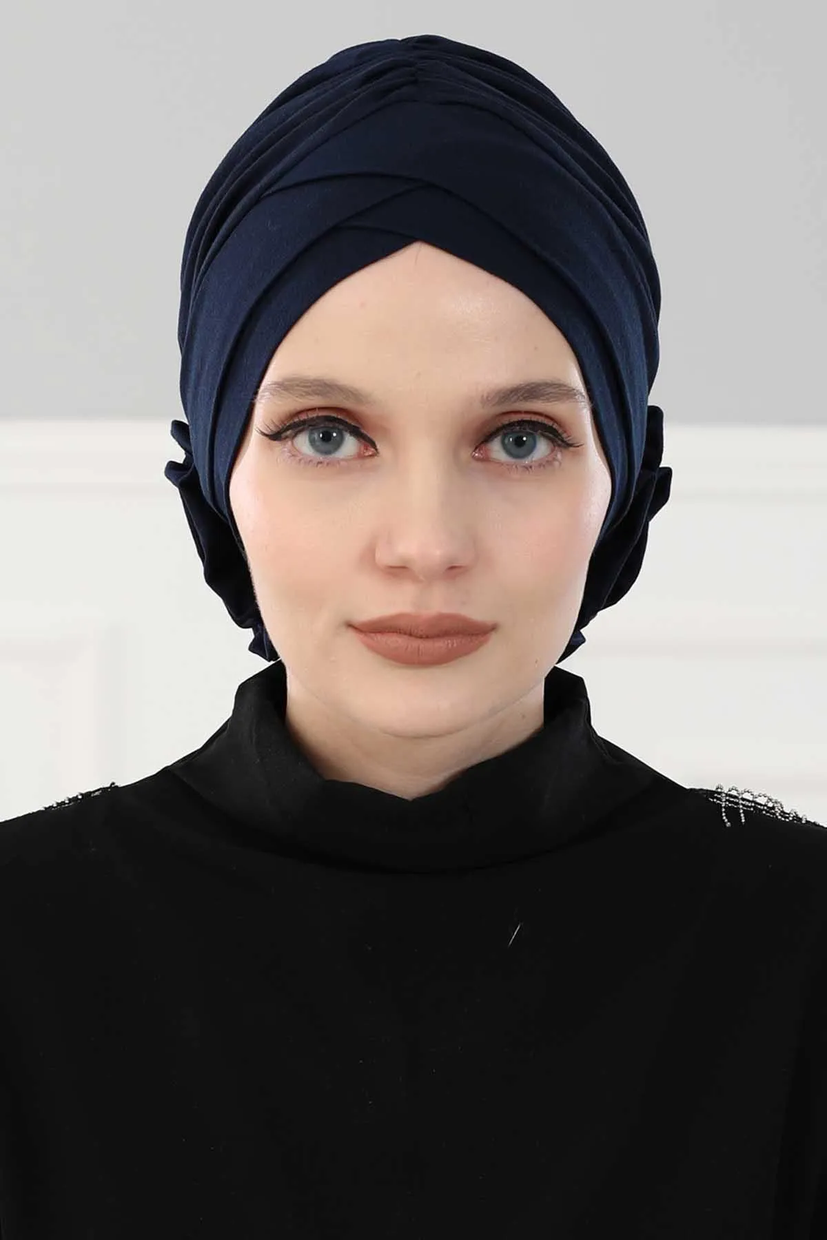 Chic Cotton Instant Turban for Women, Comfortable Lightweight Alopecia and Chemo Head Covering, Trendy Plain Head Turban for Women,B-26