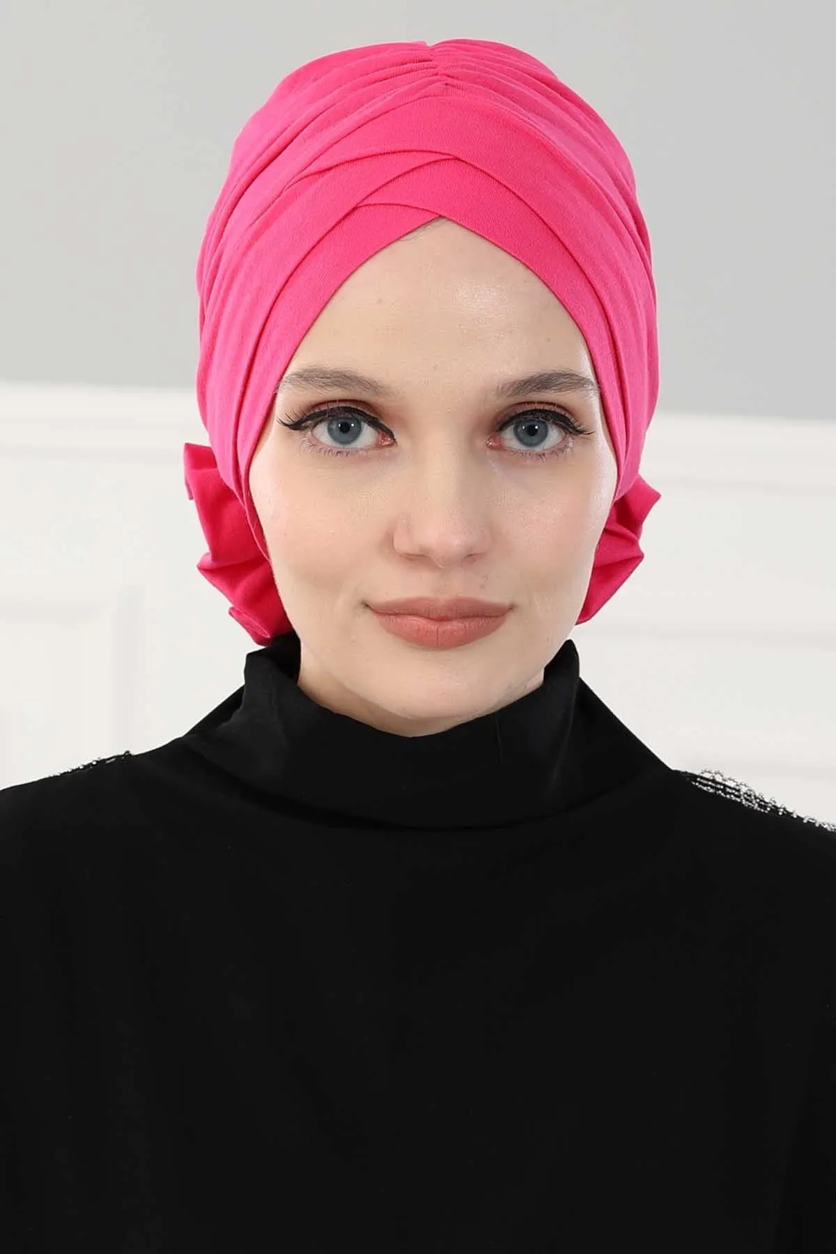 Chic Cotton Instant Turban for Women, Comfortable Lightweight Alopecia and Chemo Head Covering, Trendy Plain Head Turban for Women,B-26