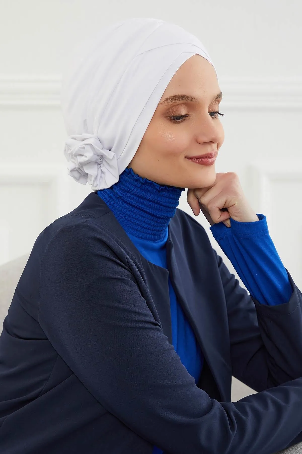 Chic Cotton Instant Turban for Women, Comfortable Lightweight Alopecia and Chemo Head Covering, Trendy Plain Head Turban for Women,B-26