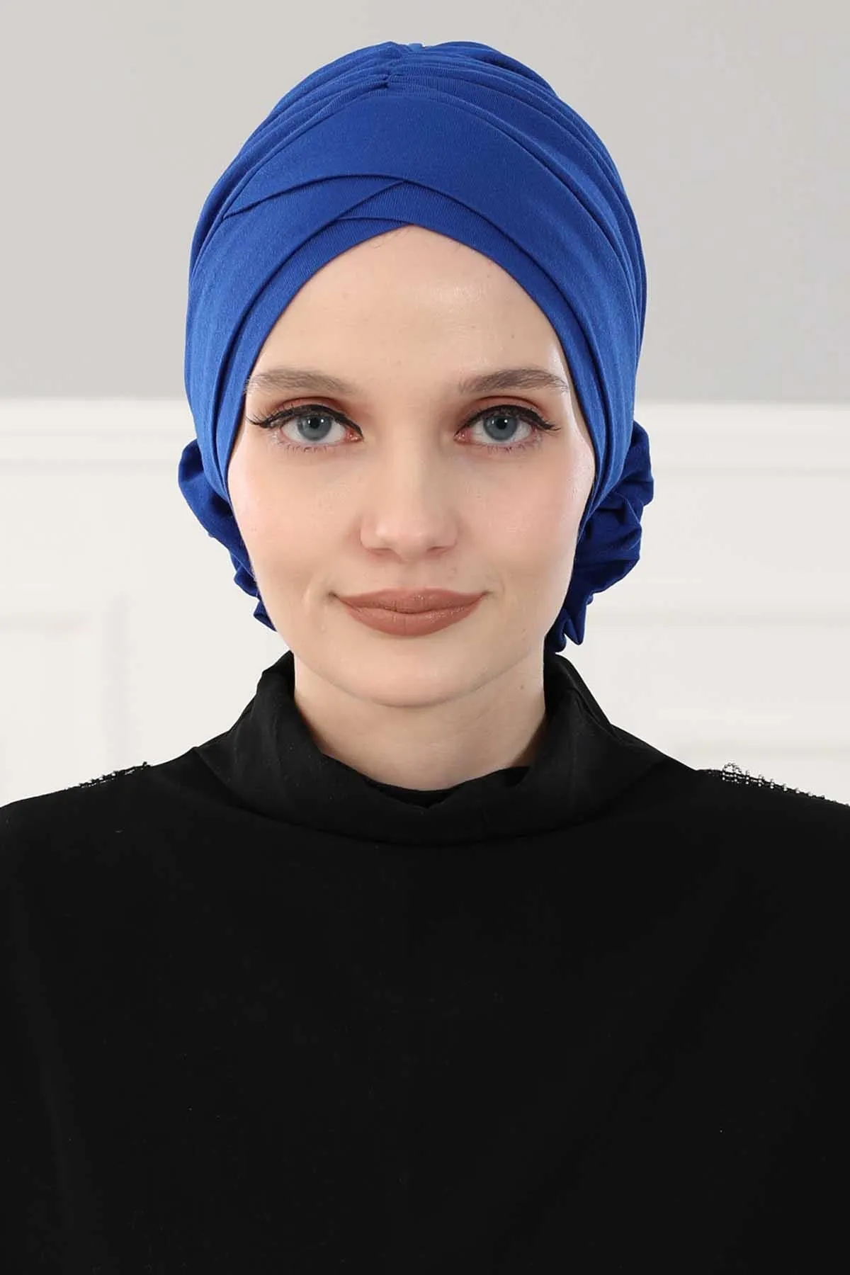 Chic Cotton Instant Turban for Women, Comfortable Lightweight Alopecia and Chemo Head Covering, Trendy Plain Head Turban for Women,B-26