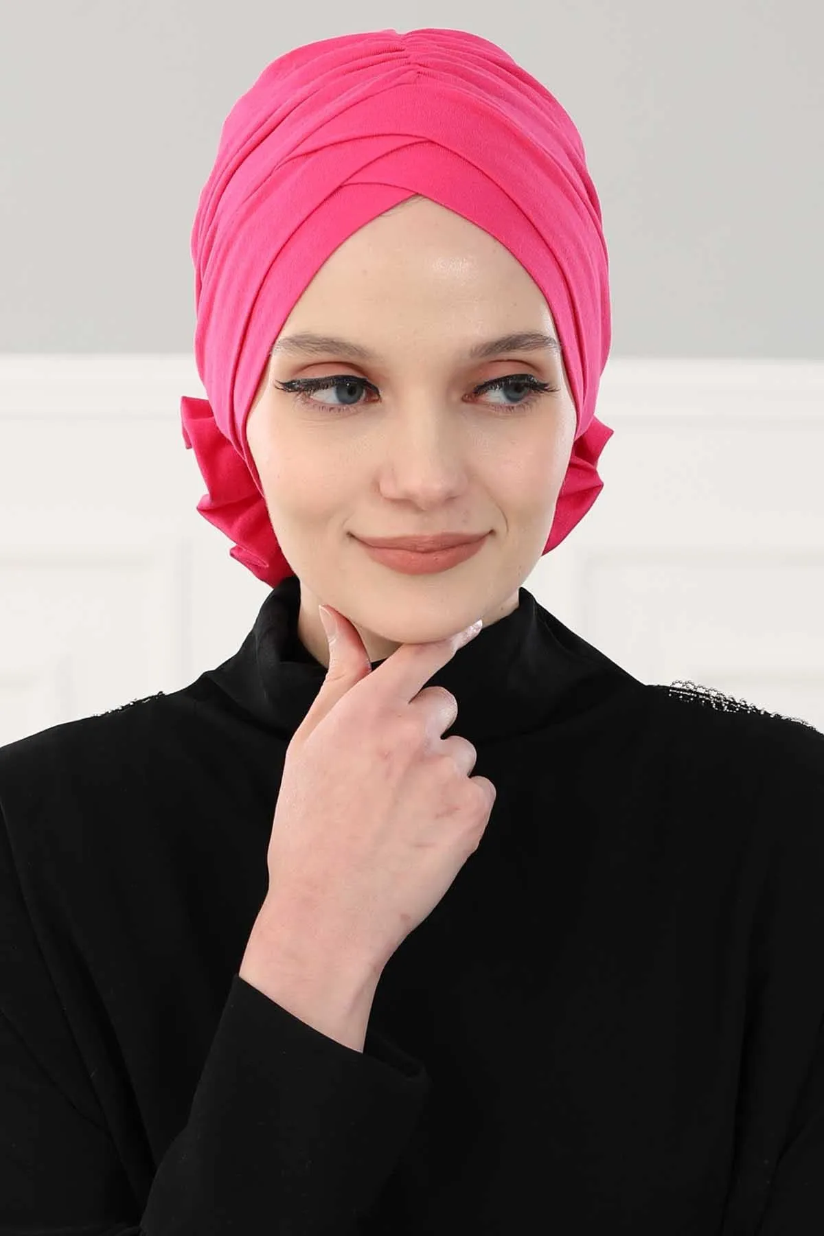 Chic Cotton Instant Turban for Women, Comfortable Lightweight Alopecia and Chemo Head Covering, Trendy Plain Head Turban for Women,B-26