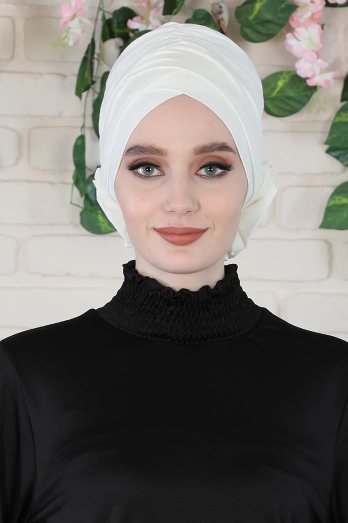 Chic Cotton Instant Turban for Women, Comfortable Lightweight Alopecia and Chemo Head Covering, Trendy Plain Head Turban for Women,B-26