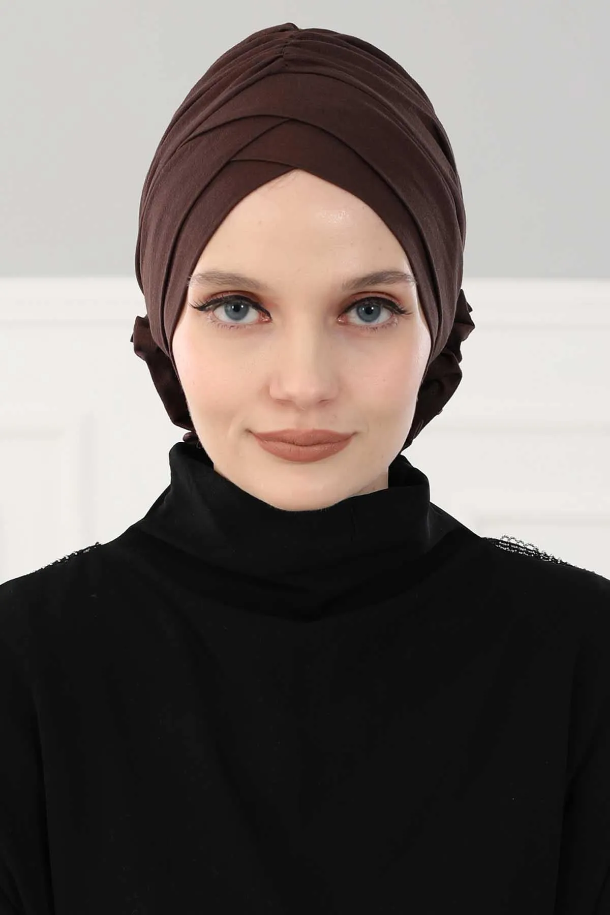 Chic Cotton Instant Turban for Women, Comfortable Lightweight Alopecia and Chemo Head Covering, Trendy Plain Head Turban for Women,B-26