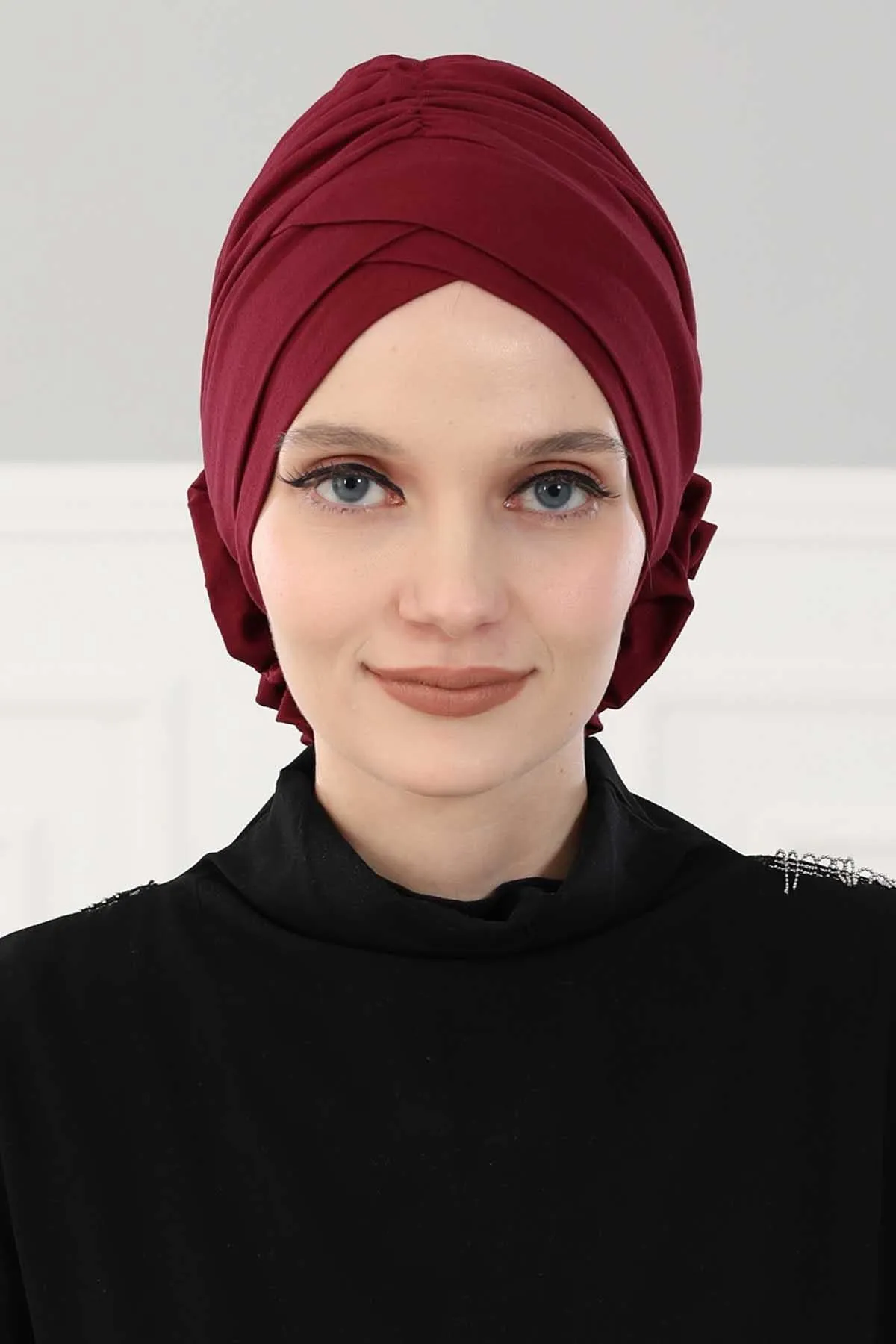 Chic Cotton Instant Turban for Women, Comfortable Lightweight Alopecia and Chemo Head Covering, Trendy Plain Head Turban for Women,B-26