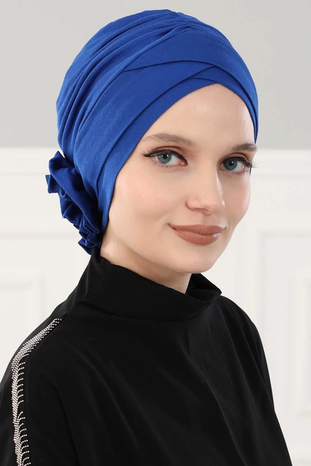 Chic Cotton Instant Turban for Women, Comfortable Lightweight Alopecia and Chemo Head Covering, Trendy Plain Head Turban for Women,B-26