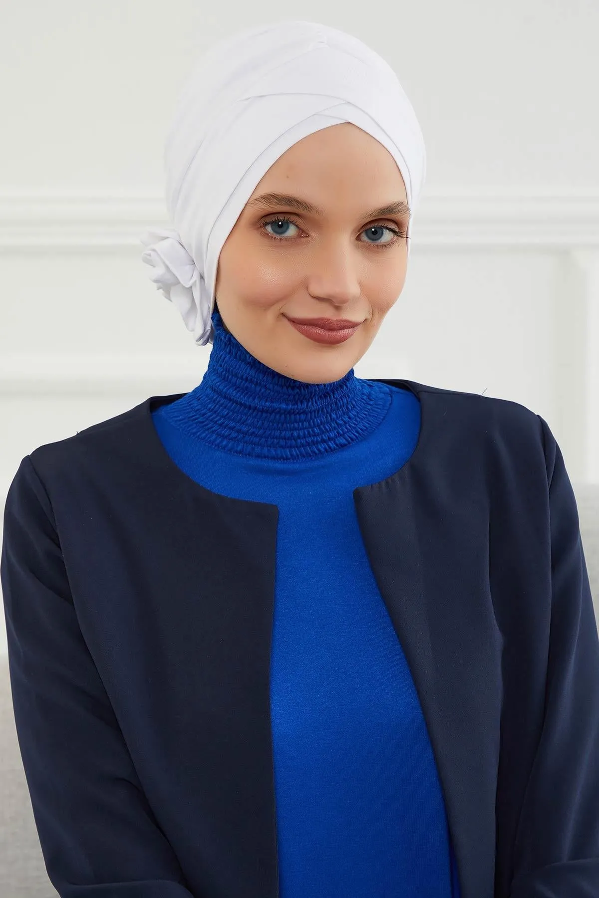 Chic Cotton Instant Turban for Women, Comfortable Lightweight Alopecia and Chemo Head Covering, Trendy Plain Head Turban for Women,B-26