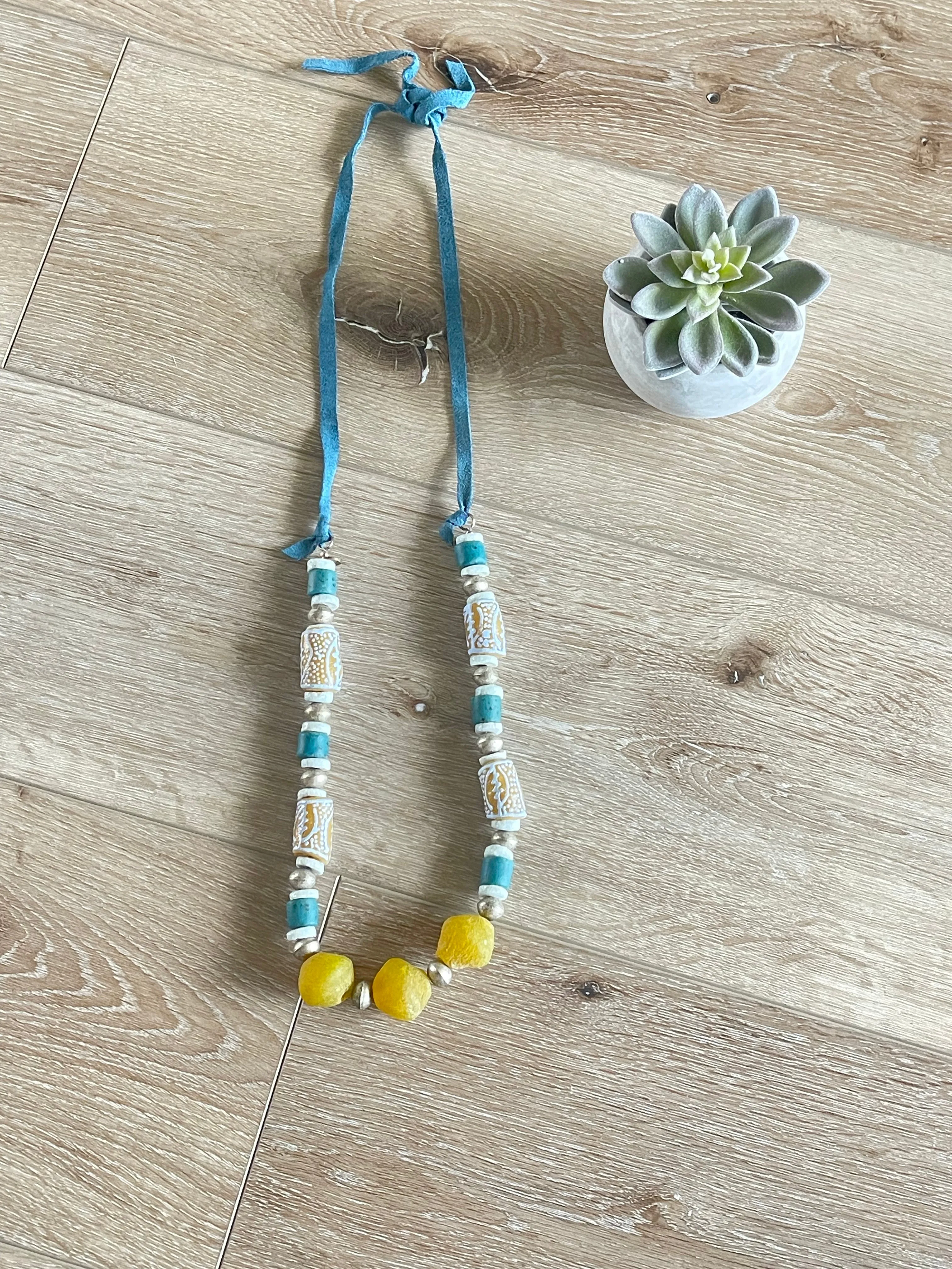 Chunky Beaded Statement Necklace