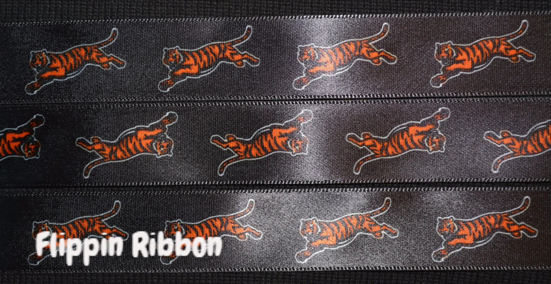 Cincinnati Bengals Ribbon - 7/8 inch Satin