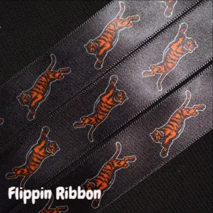 Cincinnati Bengals Ribbon - 7/8 inch Satin