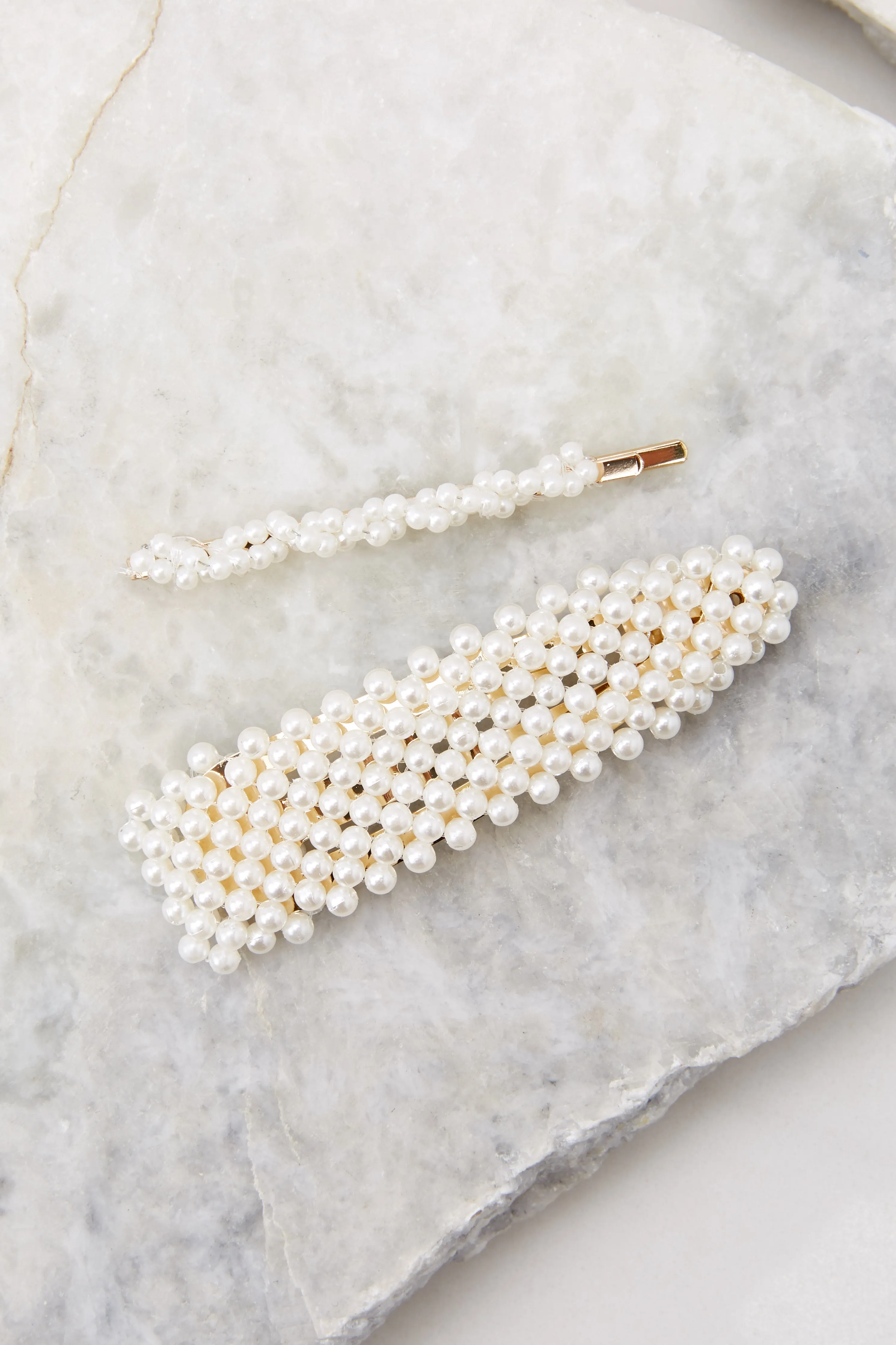 Classy Moves Gold Pearl Hair Pins