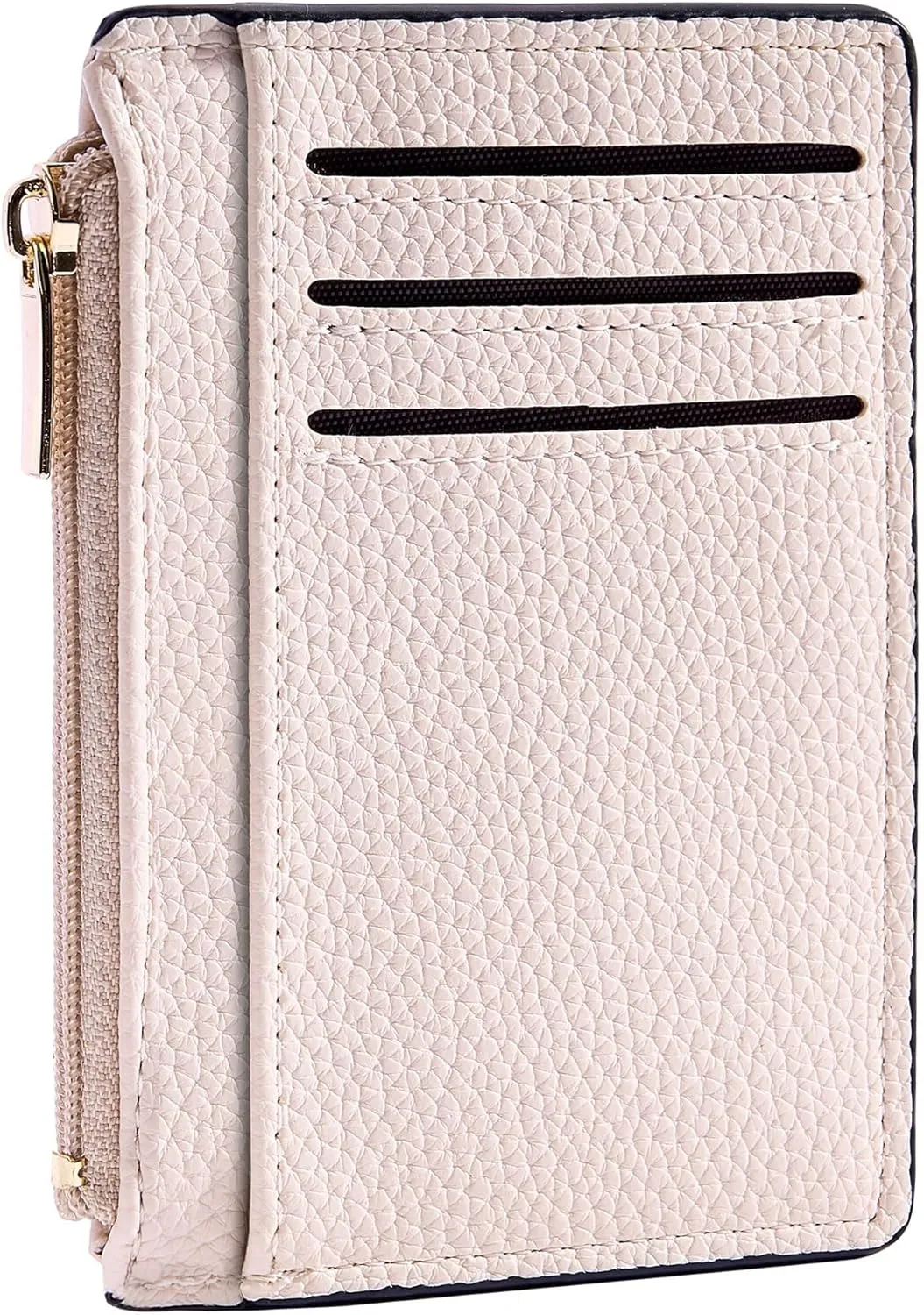 Credit Card Holder for Women Slim Minimalist Front Pocket RFID Blocking Wallet Small Compact Card Case with ID Window