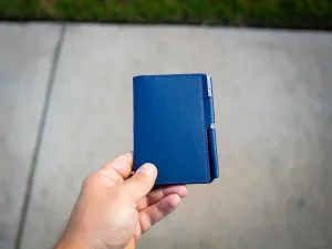 Extra Small Journal Wallet Leather Cover with Pockets Pen Holder ID holder and small pen